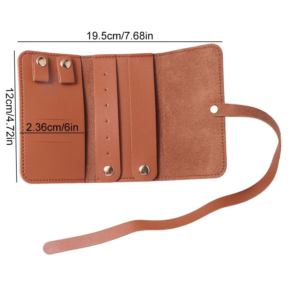 Foldable Packing Pouches for Necklaces Portable Jewelry Case Bag Jewelry Organizer Roll Girls