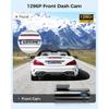 AZDOME Dash Cam 1296P WiFi Dash Camera for Cars Voice Control Dashcams Night Vision Loop Recording G-Sensor 24H Parking Monitor