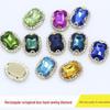 Crystal Glass Octagonal Claw Diamond Hair Ornaments - DIY Decorative Accessories