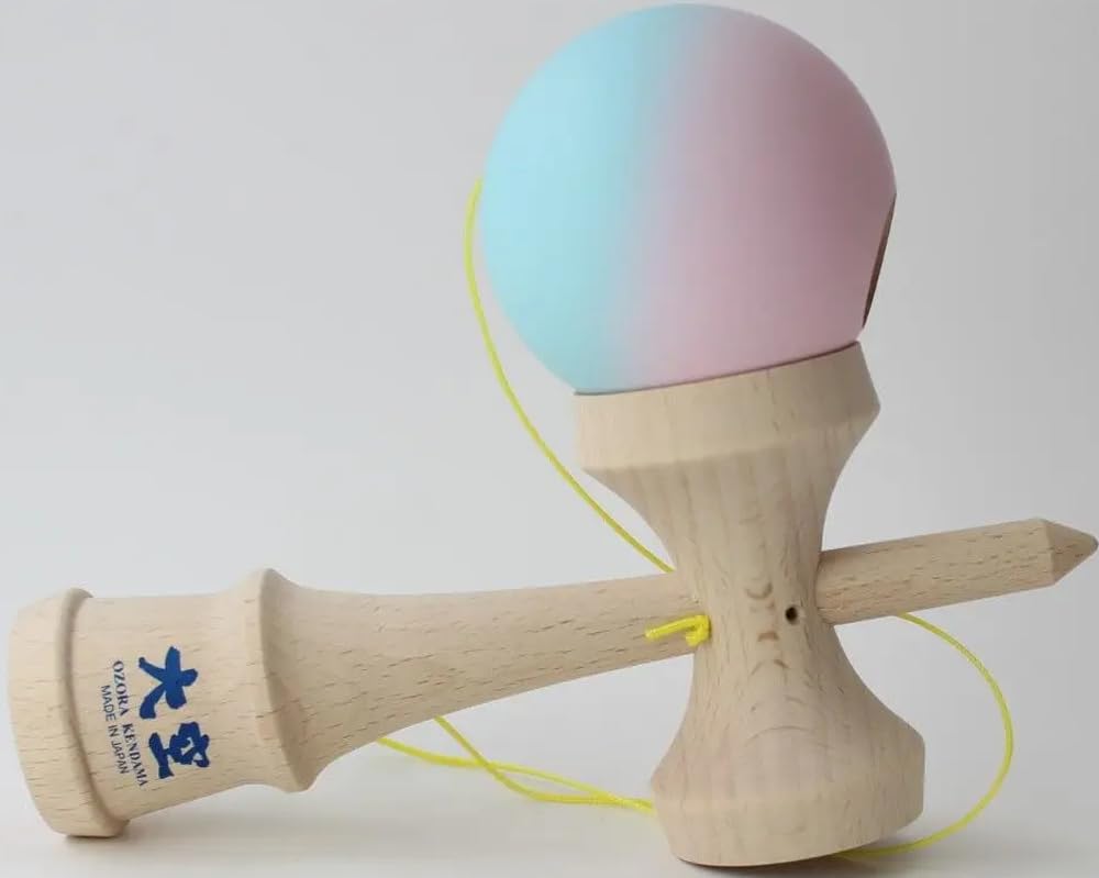 Yamagata Koubou Competition Кендама Ассоциация Кендама Матовый Светло-голубой Розовый "Ozora" (Сертифицировано в Японии) &