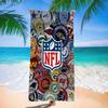 Американское пляжное полотенце для футбола NFL Впитывающее Быстросохнущее Полотенце для плавания и купания Взрослое пляжное полотенце Один заказ