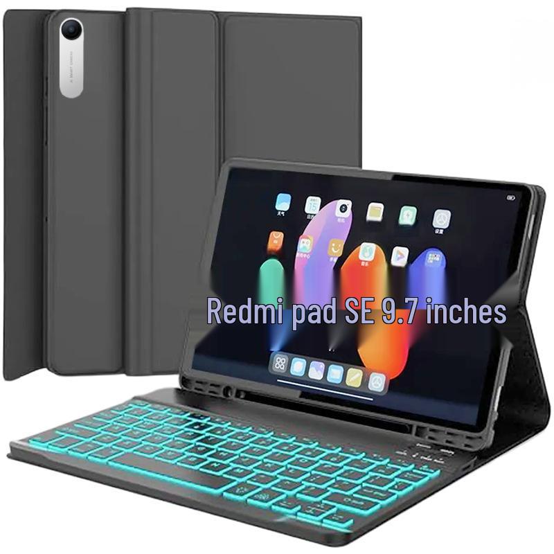 Цветной чехол-клавиатура с Bluetooth и подсветкой для 2026 Redmi Pad 2 - 9,7-дюймового планшета