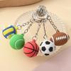 Volleyball Keychains Creative Fashion Key Pendant Practical Souvenirs PVC Texture Present for Volleyball Enthusiasts
