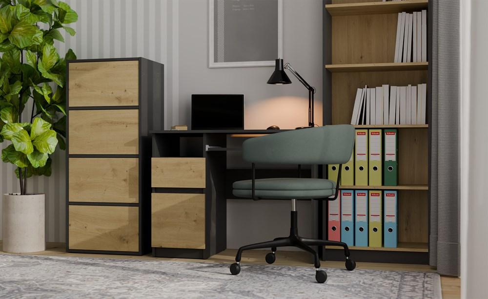 Alma Alma Anthracite Artisan Chest Of Drawers