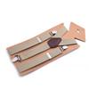 Stylish 2.5cm Unisex 3-Clip Adult Suspenders