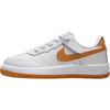 Air Force 1 Удобная посадка Прочные низкие кроссовки Детские кроссовки Белый Оранжевый FN0237-122