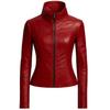 New Red Women's Lambskin Leather Jacket Biker Motorcycle Jacket for Ladies & Girls