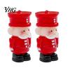 Small Resin Dolls for Crafts 2Pcs Mini Christmas Figurine, Cute Santa Claus Nutcracker Soldier Dolls, DIY Accessories Winter Home Accents Micro