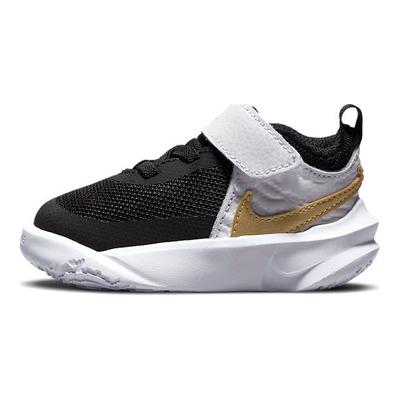 Детские кроссовки Team Hustle D10 TD Black White Metallic Gold Photon-Dust CW6737-002