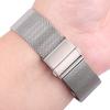 Watchband Milanese Stainless Steel Watch Bracelet Silver Black Women Men Strap 16mm - 24mm Metal Watchband Deployment Clasp