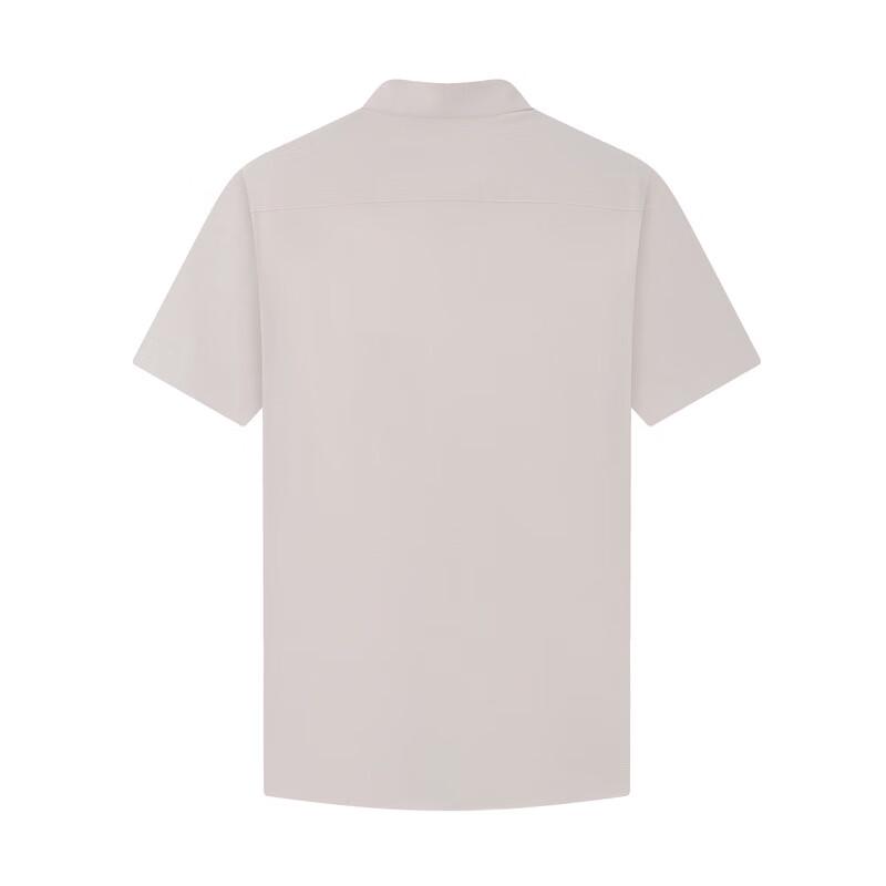 Qipai Men's Summer Casual Mandarin Collar Short Sleeve Shirt