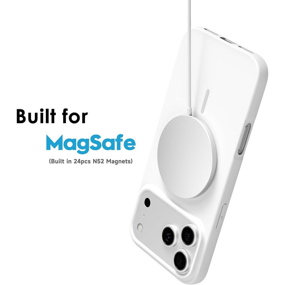 Silicone Case For For Iphone 17 Pro Max Air 16 Plus 1 14 13 12 11 17Pro Mag Safe Magnetic Slim Thin Phone Cover Accessories