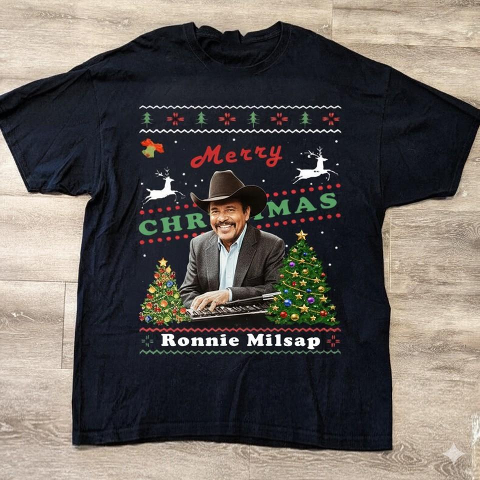 Ronnie Milsap Christmas Time Unisex Cotton T-Shirt All Size MC1336