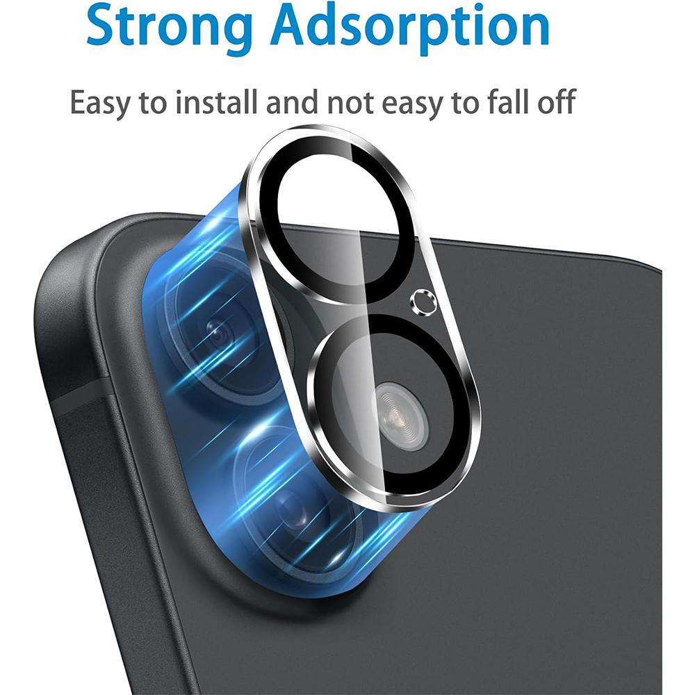3 шт. защитная крышка из закаленного стекла для объектива камеры iPhone 16 Plus 15 Pro, Max 14, 13 Mini 12, 11, твердость 9H, защита Ultra HD, Flim, аксессуары для телефонов