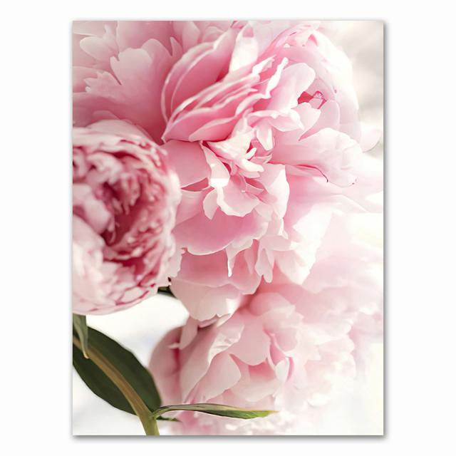 Картина на холсте, элегантный цветок пиона, фраза, постер и принт, настенная художественная картина для гостиной, украшение дома, скандинавский декор, без рамки