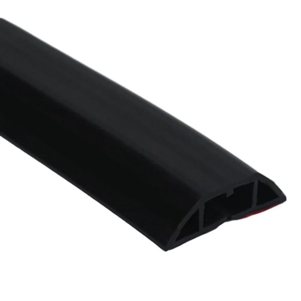 1pc 118.11inX1.57in Floor Cable Cover PVC Cord Protector Hider Power Cable Sleeves Wall Electric Wire Duct Slot Cable Manage