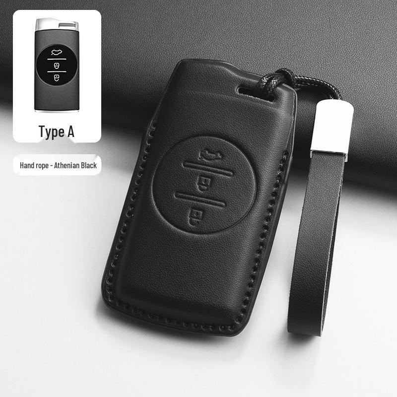 Chery Key Case for Tiggo 8, Tiggo 9, Arrizo 5, Tiggo 7 - Alcantara Key Bag with Buckle