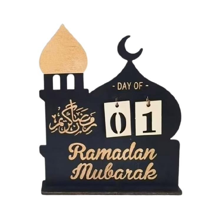 Artistic Wood Ornament Middle Eastern Designs Islamic Community Event Decors Suitable for Eid Home and Event Decors