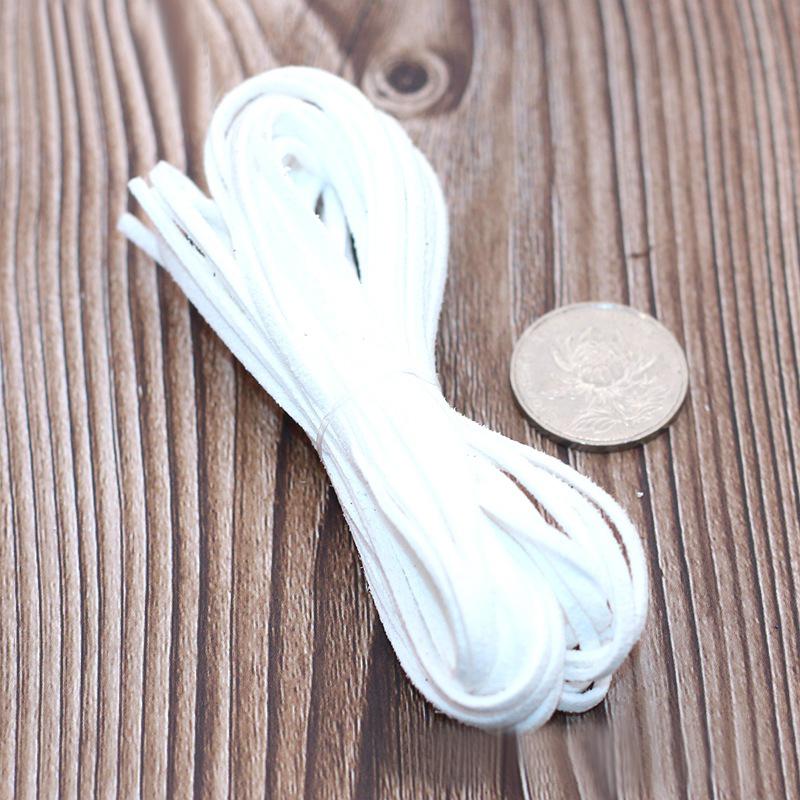 5M Длинный Кожаный Шнурок Плоский Искусственный Замшевый Шнур Нить DIY Браслет Фурнитура Веревка Шнур Изготовление Ювелирных Изделий Толщина 3мм Принадлежности