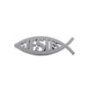 3D Premium Jesus Fish Symbol Logo for car Motorcycle Engine Hood Fender trunk Tail Rear Bonnet Nameplate Decal Emblem Badge Sticker