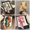 Luxury Print Head Ribbon Satin Hijab Bandana Fashion Shawls