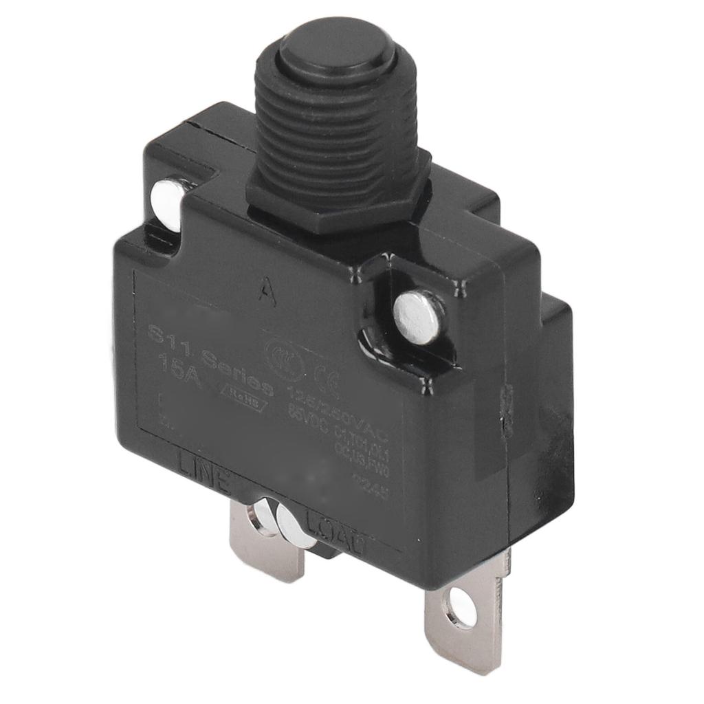 10 шт. Реле с автоматическим сбросом Предохранитель 15А Термовыключатель Автоматический выключатель Защита от перегрузки Водонепроницаемый