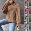 Women's Casual Fashion Sweatshirt Solid Color Hooded Sweatshirt
