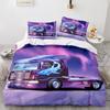 3D Truck Printed Duvet and Pillowcase 2 or 3 Luxury Bedding AU/EU/DE Full Size Soft and Quick Drying Home Decor Home Gift