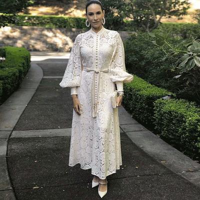 Элегантное женское платье с рукавом-фонариком, бандажное платье миди, женская мода 2020, новинка весны и лета, шикарное