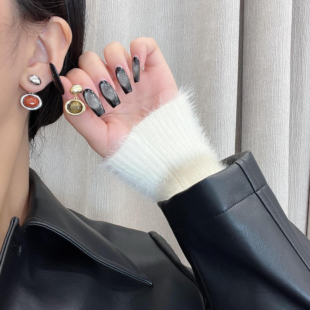 Изысканные серьги 2024 года в стиле ретро Майяр с тигровым глазом: Уникальная элитная роскошь для женщин