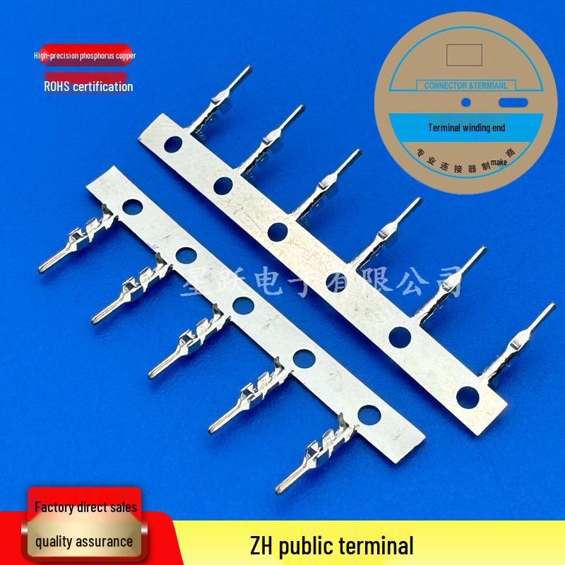 ZH Terminal Connector 1.5mm Phosphor Bronze Wire-to-Wire Plug with Continuous Winding Male and Female Pins