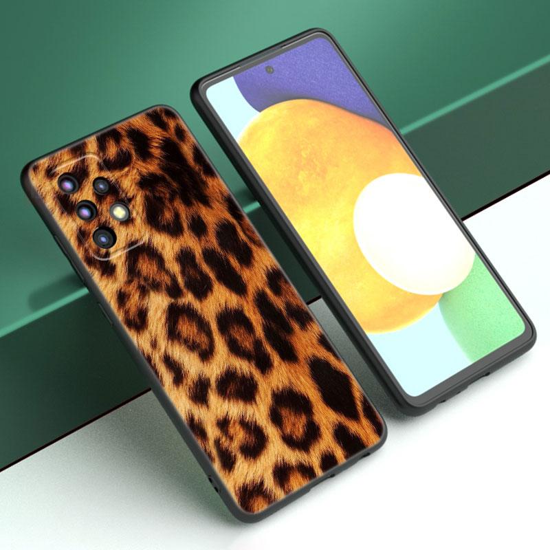 Чехол для телефона с леопардовым принтом для Samsung Galaxy A04 A21 A30 A50 A52 S A13 A14 A22 A23 A32 A53 A73 5G A11 A12 A31 A33 A51 A70 A71 A72