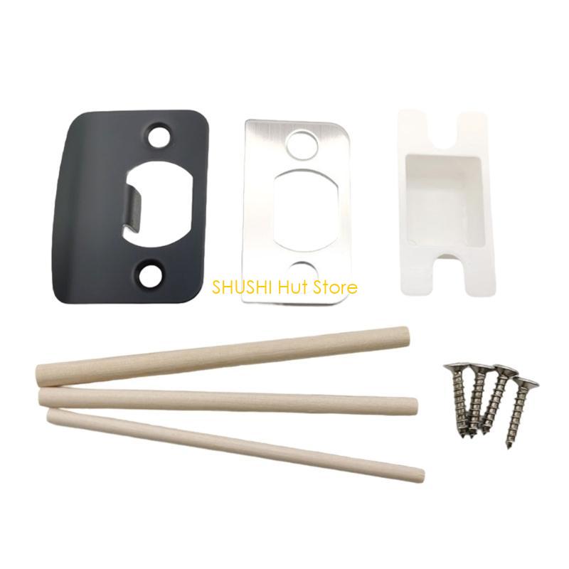 Элегантный полированный комплект ответных планок для двери с точными отверстиями и простой установкой. Апгрейд дверной фурнитуры для дома. Дверь для дома D57B