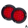16 LED Tail Light 4" Round Red Stop Brake Turn Trailer Light for RV Truck Universal Car Signal Brake Rear Warning Taillight B0I1