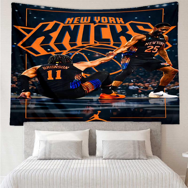 Knicks logo Tapestry for Bedroom Aesthetic Classroom Tapestries Wall Hanging for Living Room Dorm Office,Ideal Creative Gift