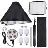 Softbox Photography Lighting Kit Multifunctional E27 Light Bulb Continuous Softbox Lighting Kit