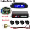 Parking Sensor For Car With Auto Parktronic Reverse LED Monitor 4 Sensors Radar Detector System Backlight Display