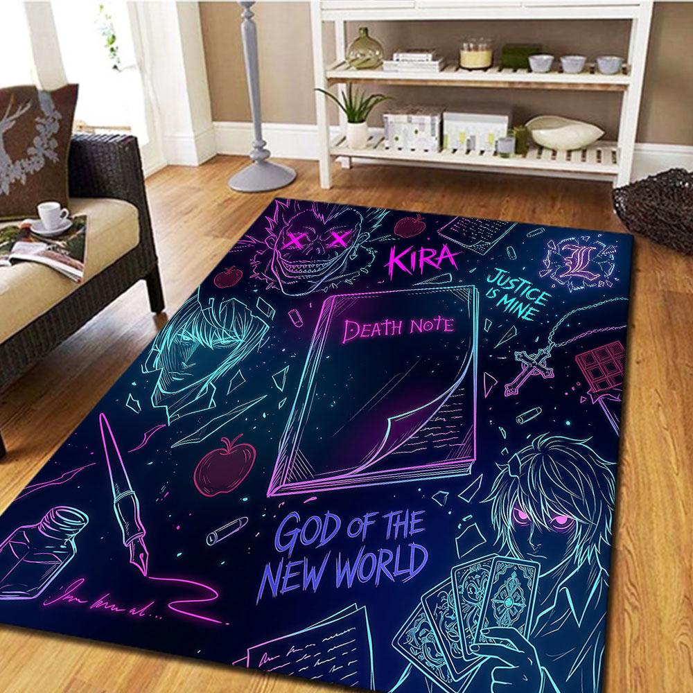 Death Note Pattern Carpet for Home Decor Sofas Bedrooms Christmas Gifts Halloween Gifts HE183