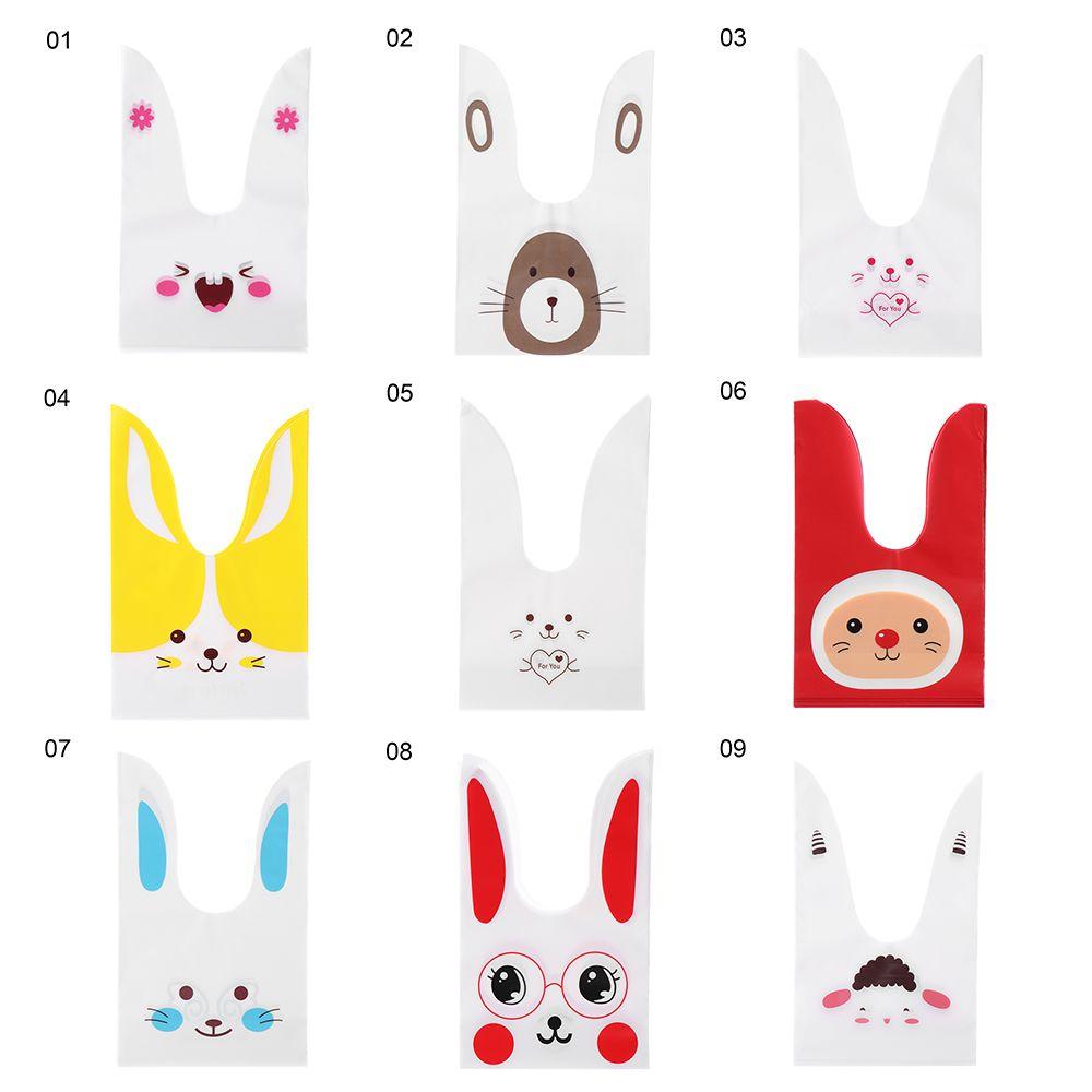 Украшение Праздничные принадлежности Карман для хранения Упаковка для печенья Пасхальный кролик Конфетный пакет Пакеты для печенья с кроликом