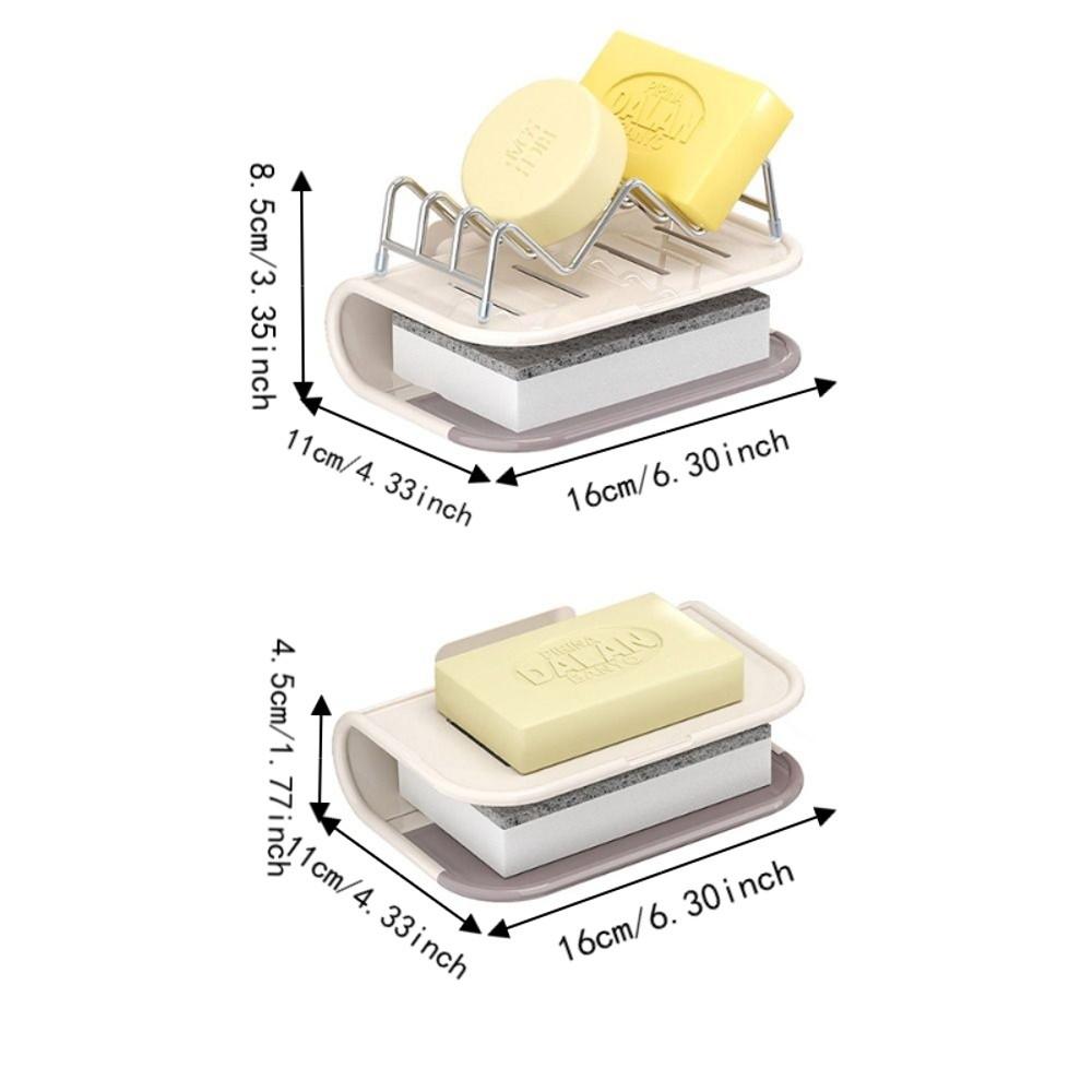 Space Saving Bathroom Soap Dish M Rack Soap Drain Box Simple Bathroom Soap Tray Household