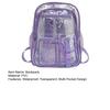 Clear Backpack for Girls Boys Waterproof Heavy Duty Transparent Bookbag Large Capacity See Through Backpack for Work School Travel