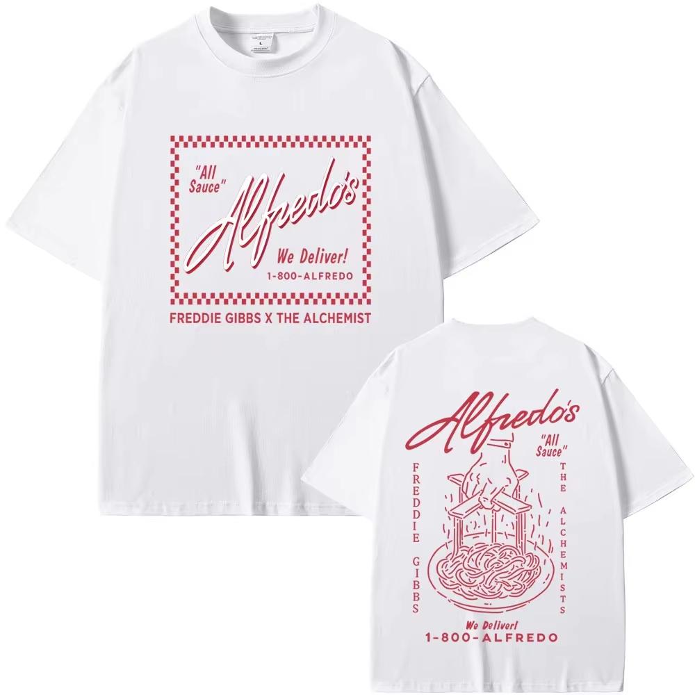 Rapper Freddie Gibbs Alfredo Cotton Mens Oneck Shirt Graphics Womens Summer Retro Gothic HipHop High Quality Luxury Tshirt