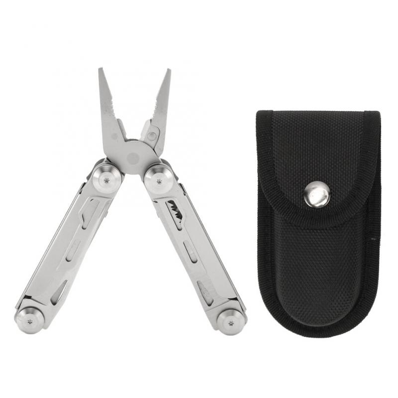 13-in-1 Edelstahl-Faltwerkzeug mit Multitool-Schlüssel, 16,5 cm