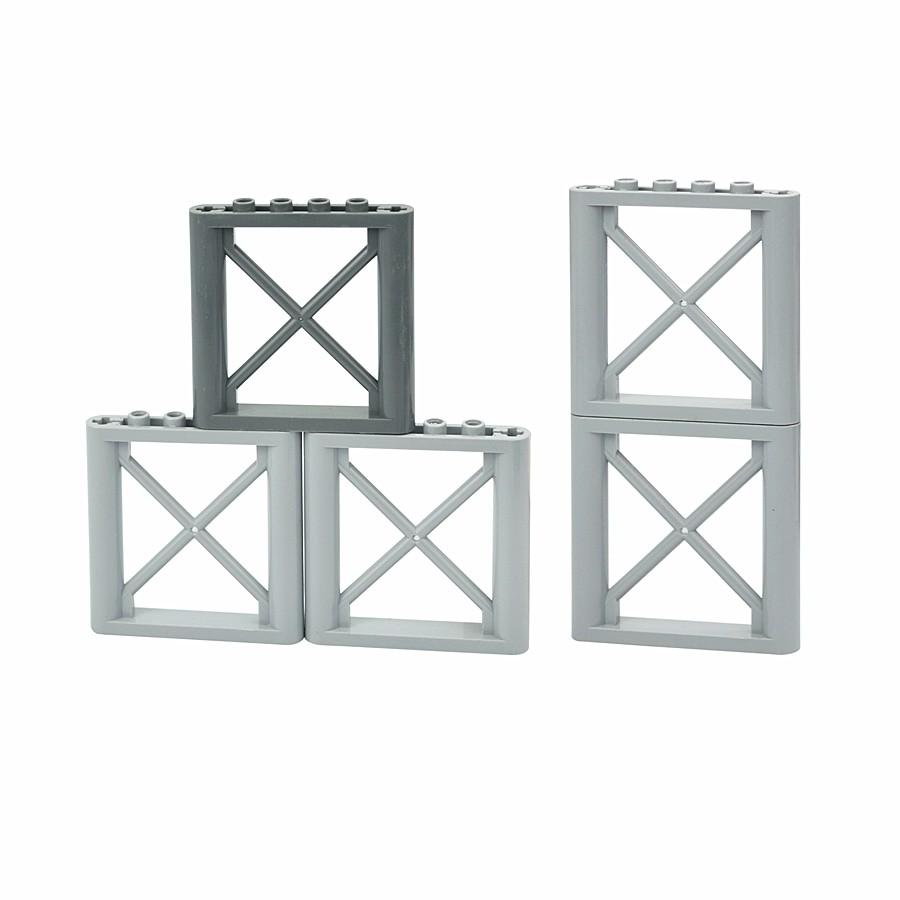 6 шт. MOC строительный блок 6x6 точек опорная рама 6 шт. настенная колонна настенная плита кирпич развивающие игрушки частицы совместимы с 64448