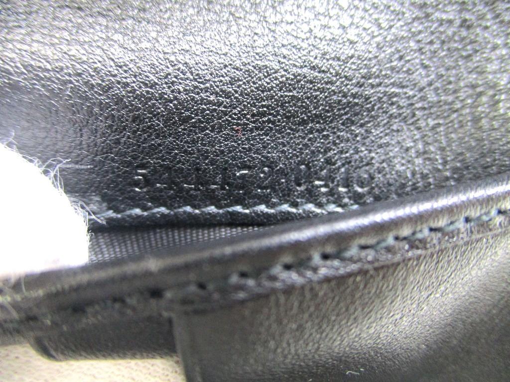 Оригинальный кошелек GUCCI GG Guccissima из черной фирменной кожи, бифолд #a836  Восстановленный