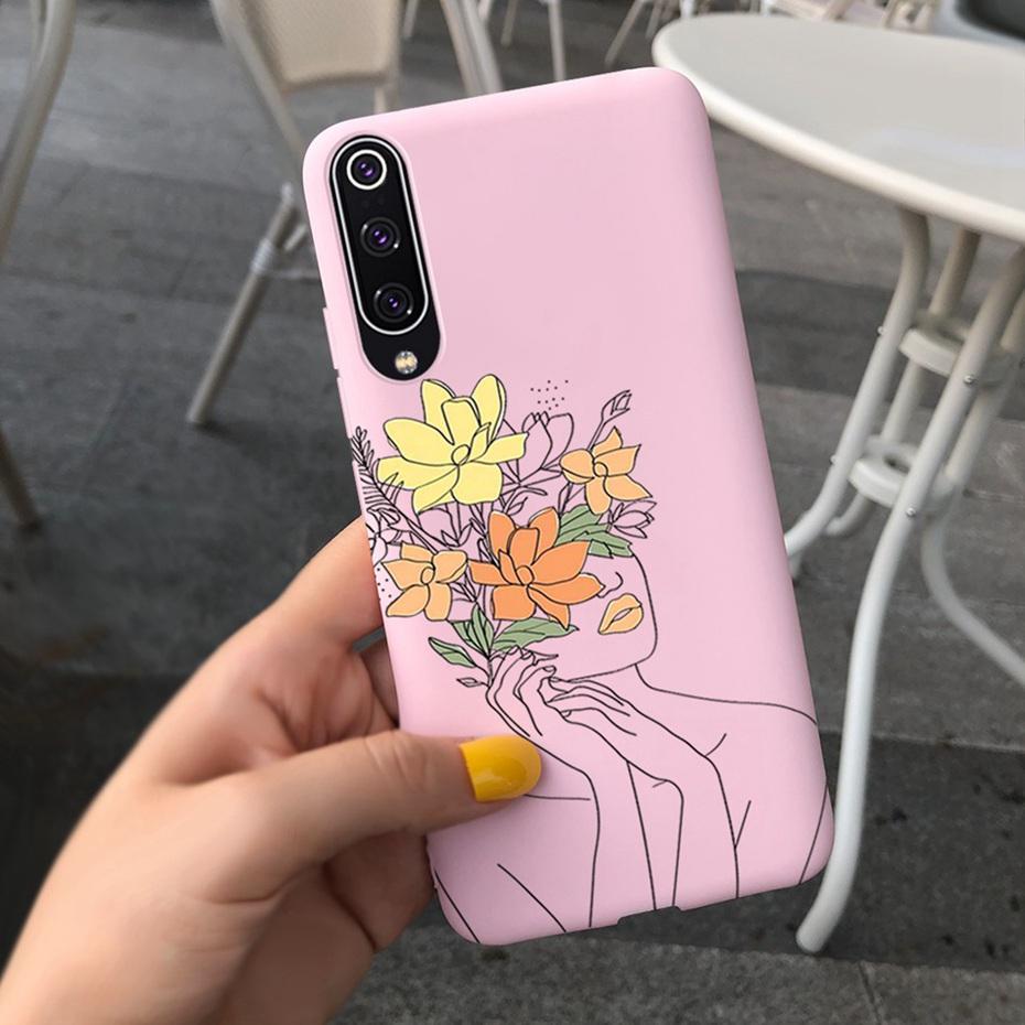 Phone Case For Xiaomi Mi 9 Lite Case Cute Silicone Back Cover For Xiaomi Mi 9 SE Mi9 9SE Mi9lite Phone Shell Soft TPU Bumper