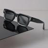 Дизайнерские квадратные солнцезащитные очки Женские Мужские Конфетного цвета Ретро Черные Солнцезащитные очки Роскошные Личностные Очки Зеркальные Бренд