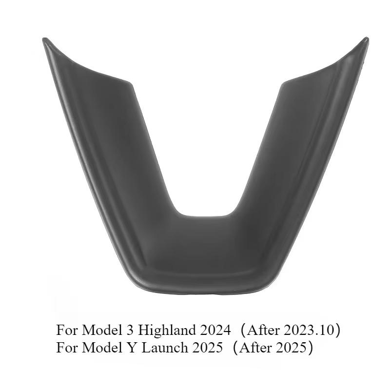 Steering Wheel Patch for Tesla Model 3 3+ ABS Carbon Fiber Decorative Sticker Modified Shell New Model Y Launch 2025 Accessories