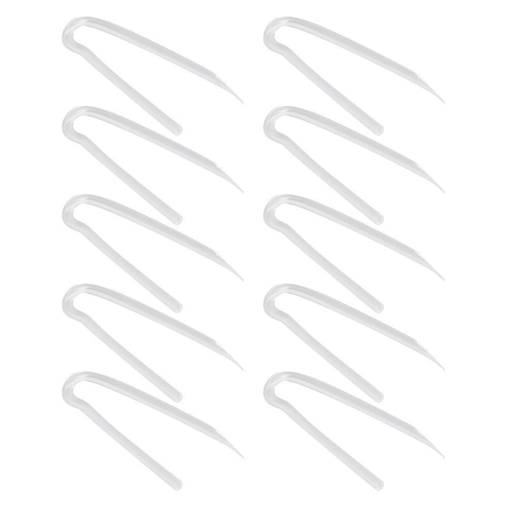 10Pcs 3.3x2.0mm Hearing Aid Tubes Replacement Preformed Sound Tube Hearing Aid Maintenance