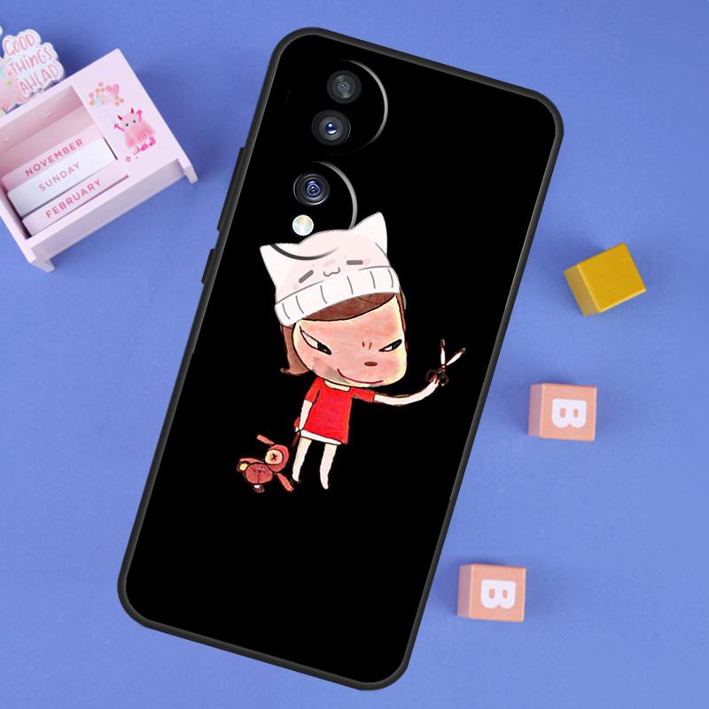 Чехол Yoshitomo Nara для Honor X8b X9b X8a X9a X6a X7a X6 X7 X8 X9 Honor 90 Lite 70 50 Magic 5 6 Pro